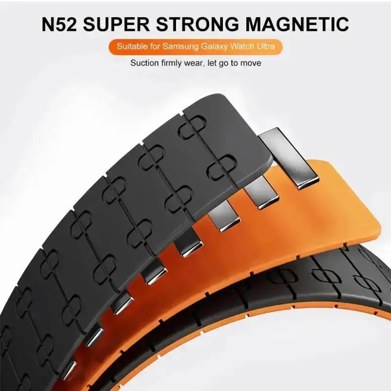 22mm Magnetic Silicone Strap | Versatile Sports Band Bracelet