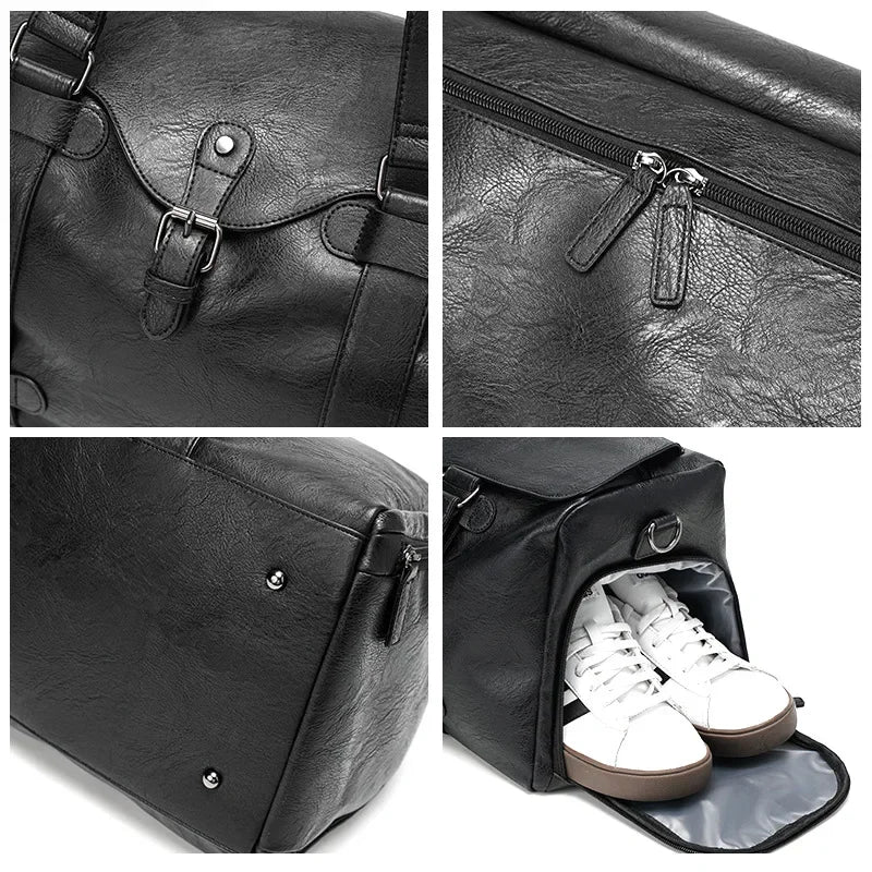 Men's Fashion Travel Tote Bag | Large Capacity Gym & Luggage Tote