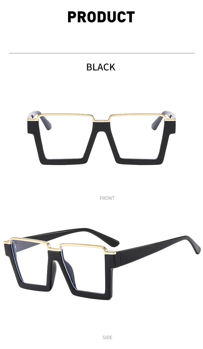 Chic Oversized Blue Light Blocking Glasses | Fashionable Protection