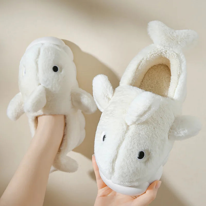 Winter Waterproof Corduroy Cotton Slippers | Cozy Indoor Footwear