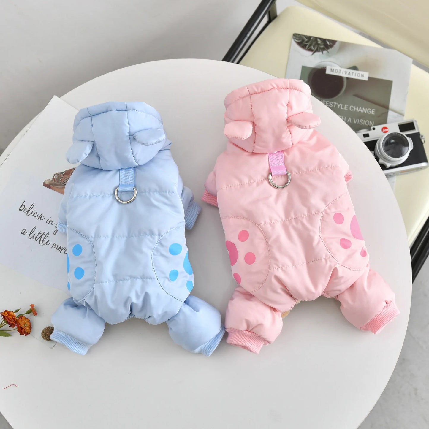 Cute Bear Scarf Costumes for Small Dogs | Stylish Puppy Parkas