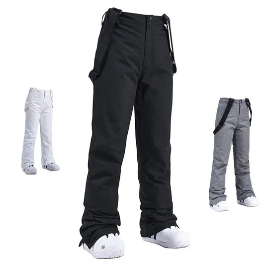 Pantalones de esquí de invierno para hombre y mujer | Pantalones de nieve cálidos e impermeables