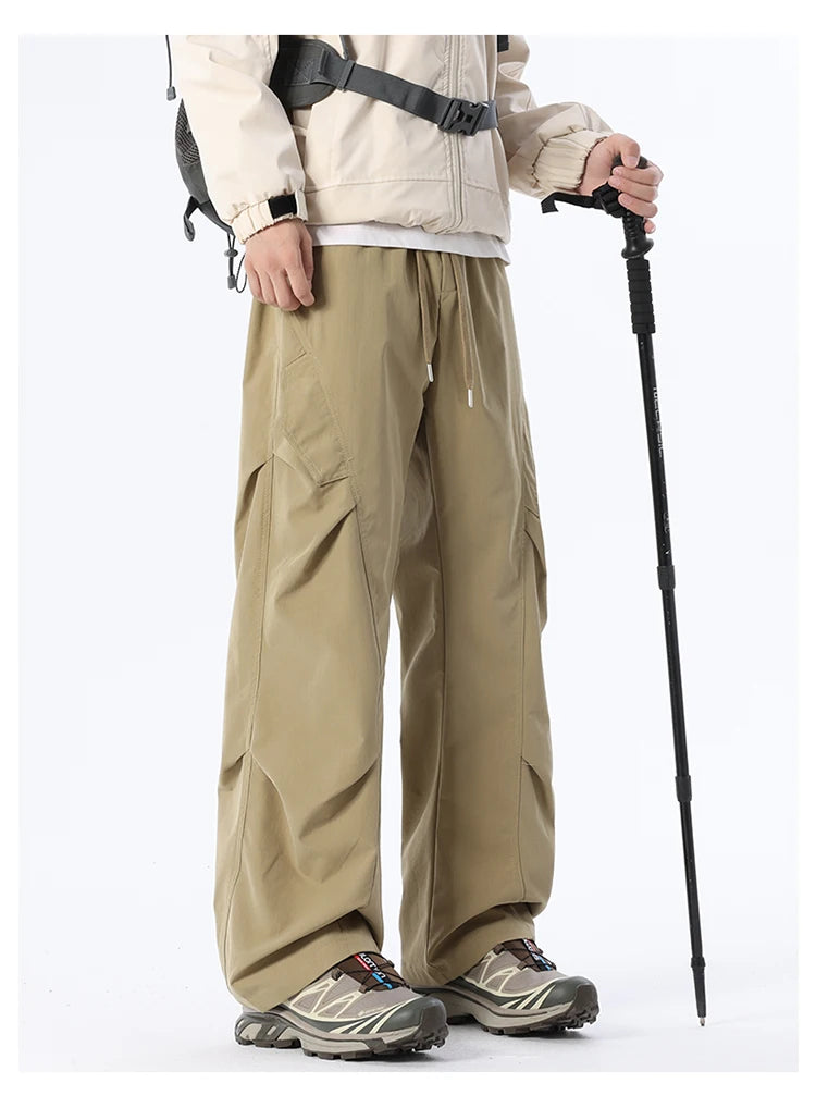 Men's Multi-Pocket Cargo Overalls | Stylish Baggy Trousers for Summer