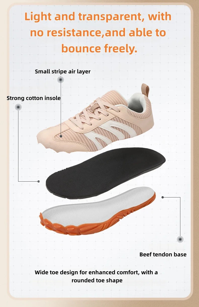 Women's Breathable Barefoot Wide Shoes | Non-Slip Casual Footwear
