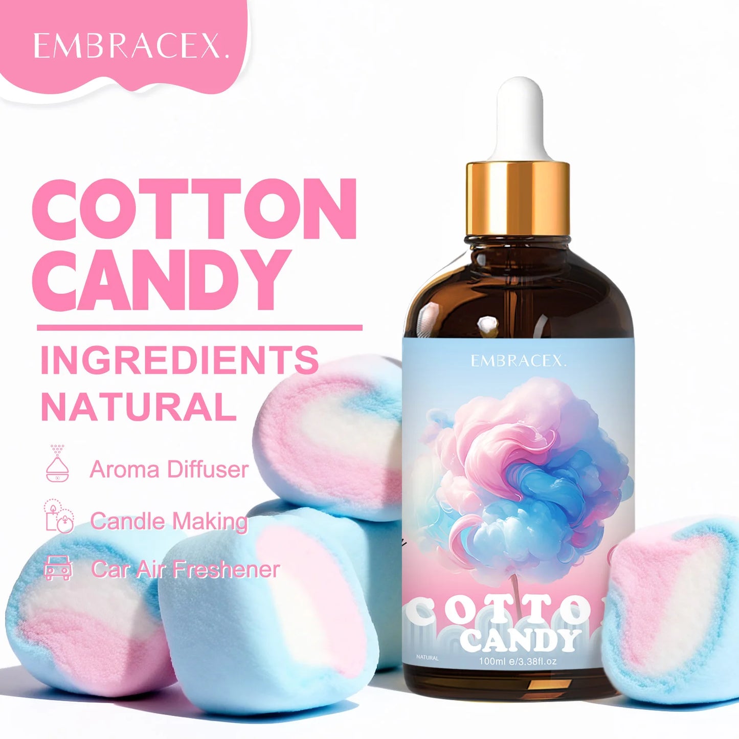 100ml Cotton Candy Essential Oil | Aromatherapy Massage Oil