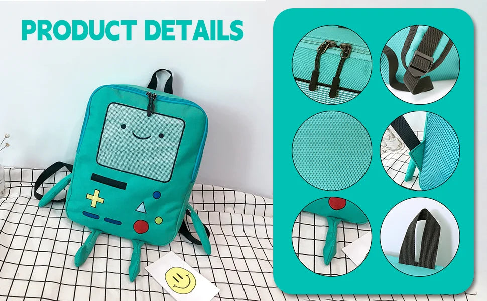 14 Inch Cute Cartoon Backpack | Lightweight Anime Travel Bag