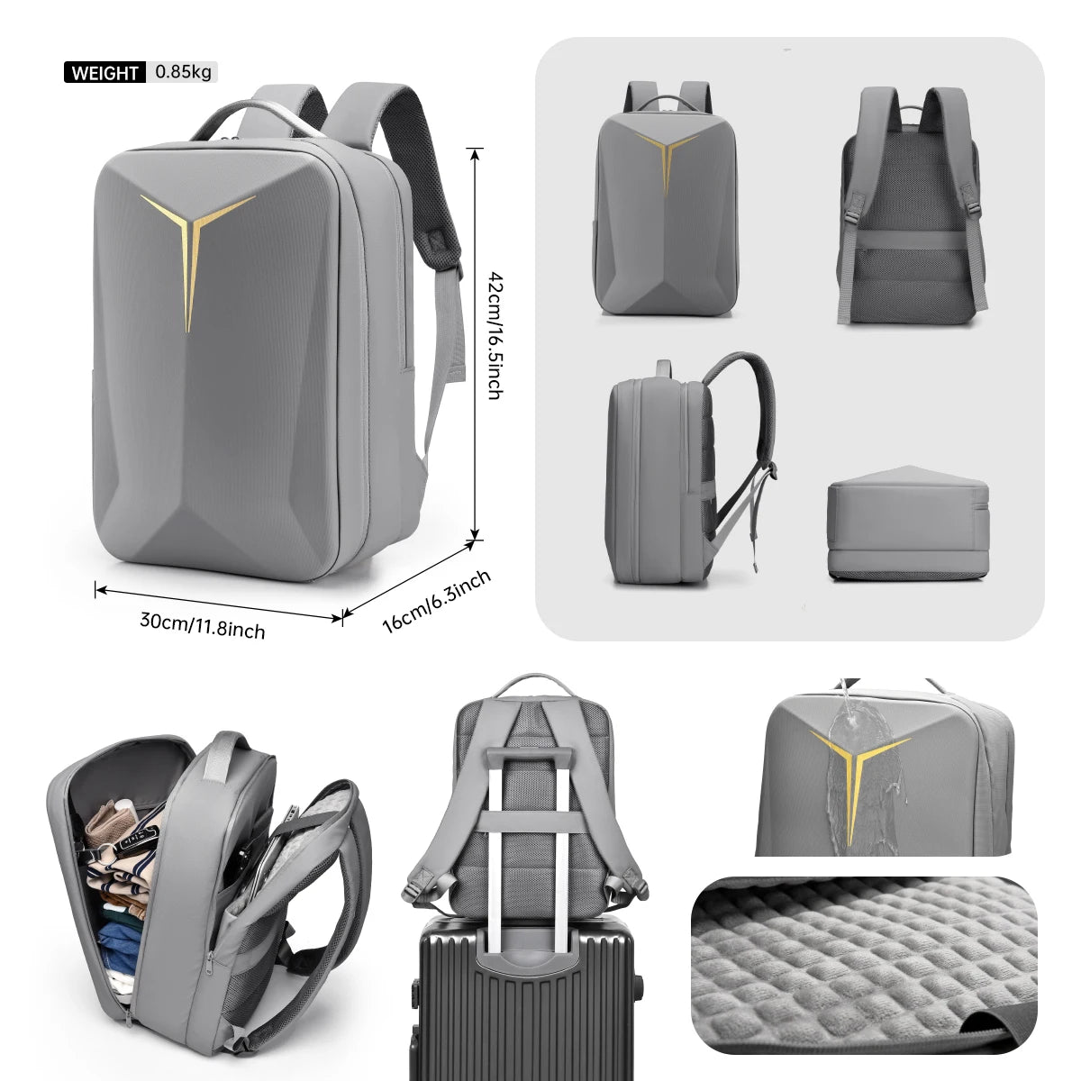 Versatile Hard-Shell Gaming Backpack | Stylish Travel & Laptop Bag