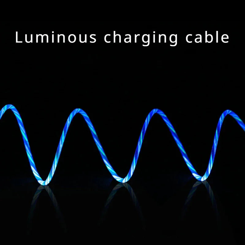 Glowing LED Fast Charging Data Cord | Type C & Micro USB Cable