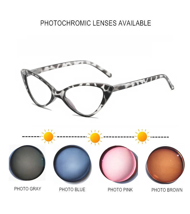 Custom Myopia Glasses with Blue Light Blocking & Photochromic Lenses