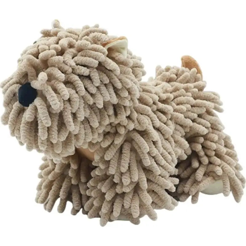 Cute Cartoon Puppy Hand Towel | Fluffy Chenille Kitchen & Bath Towel