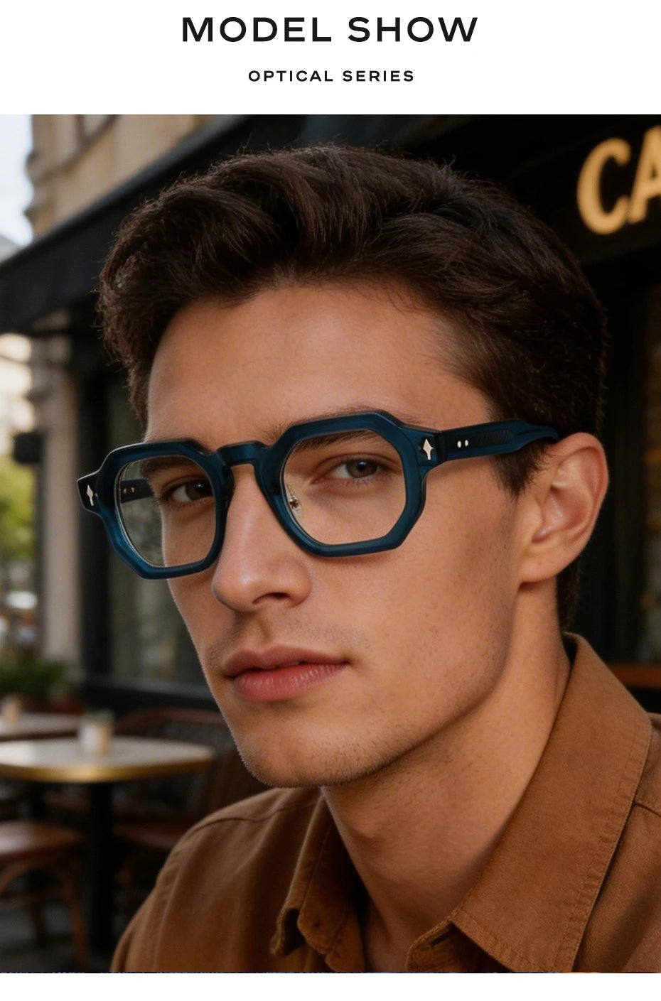 Stylish Hexagonal Acetate Eyeglasses Frames for Men & Women