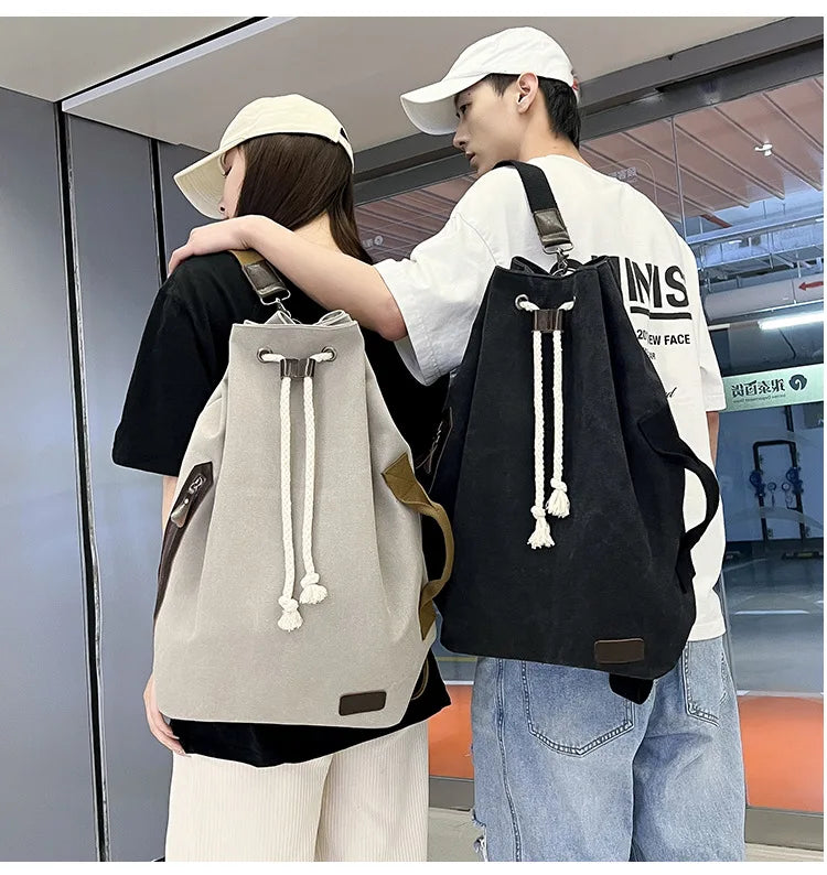 Retro Canvas Backpack Shoulder Bag | Stylish & Functional Gear