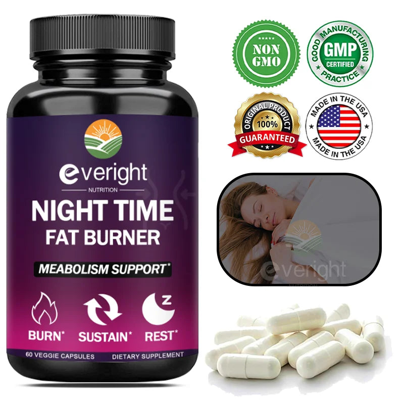 Nighttime Fat Burner for Weight Loss | Boosts Metabolism & Sleep