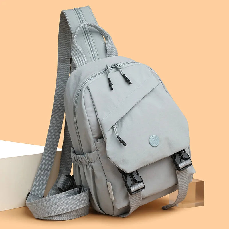Unisex Lightweight School Backpack | Water-Resistant Nylon Bag