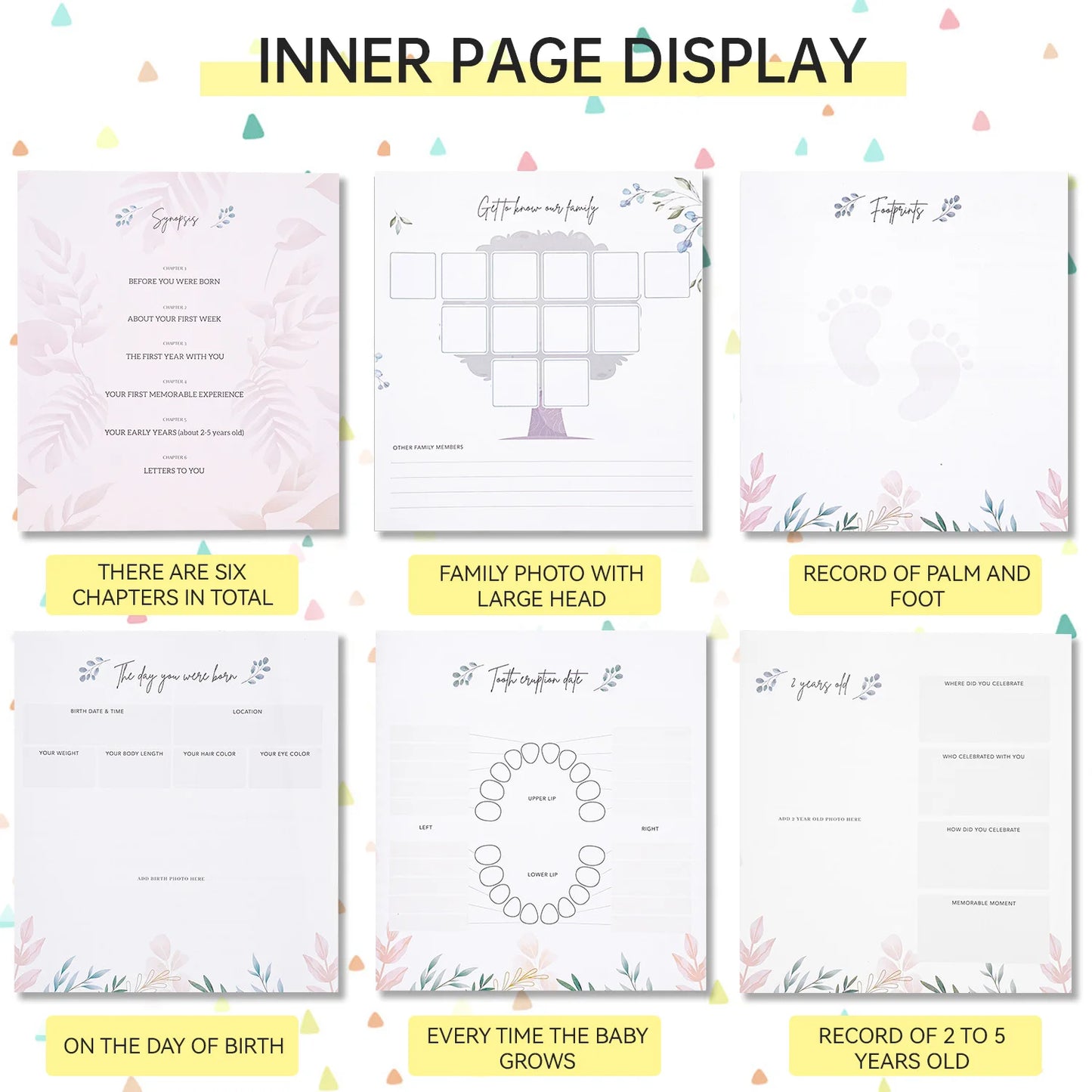 Baby Pregnancy Memory Book | DIY Family Growth Scrapbook Album