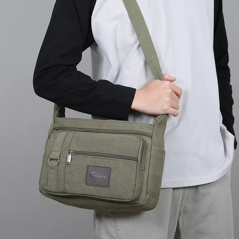 Men's Canvas Shoulder Bags | Stylish Crossbody Messenger Bags