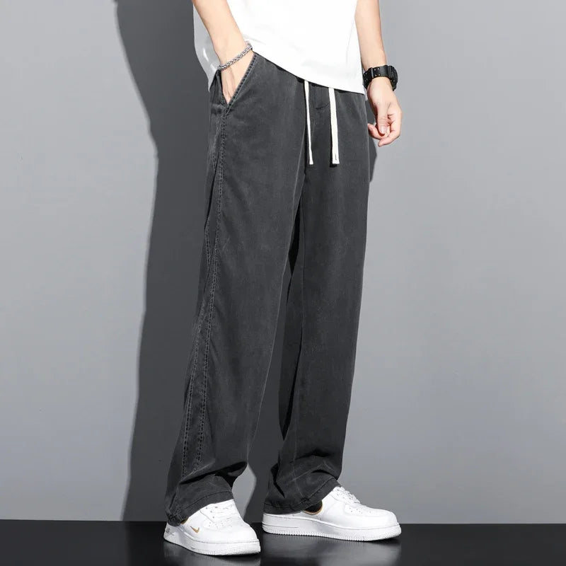 Men's Summer Thin Straight Pants | Comfortable Casual Trousers