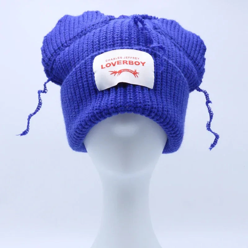 Unisex Long Fox Ears Knitted Beanie | Y2K Bunny Rabbit Hat
