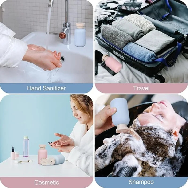 3Pcs Leak Proof Travel Bottle Set | Refillable Containers for Toiletries