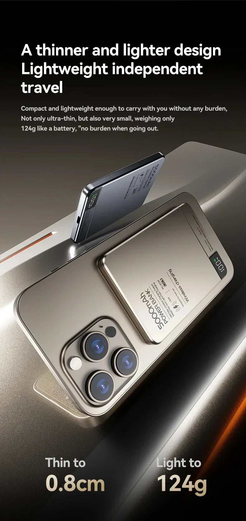 Ultra Wireless Magnetic Power Bank | Fast Charging for All Devices