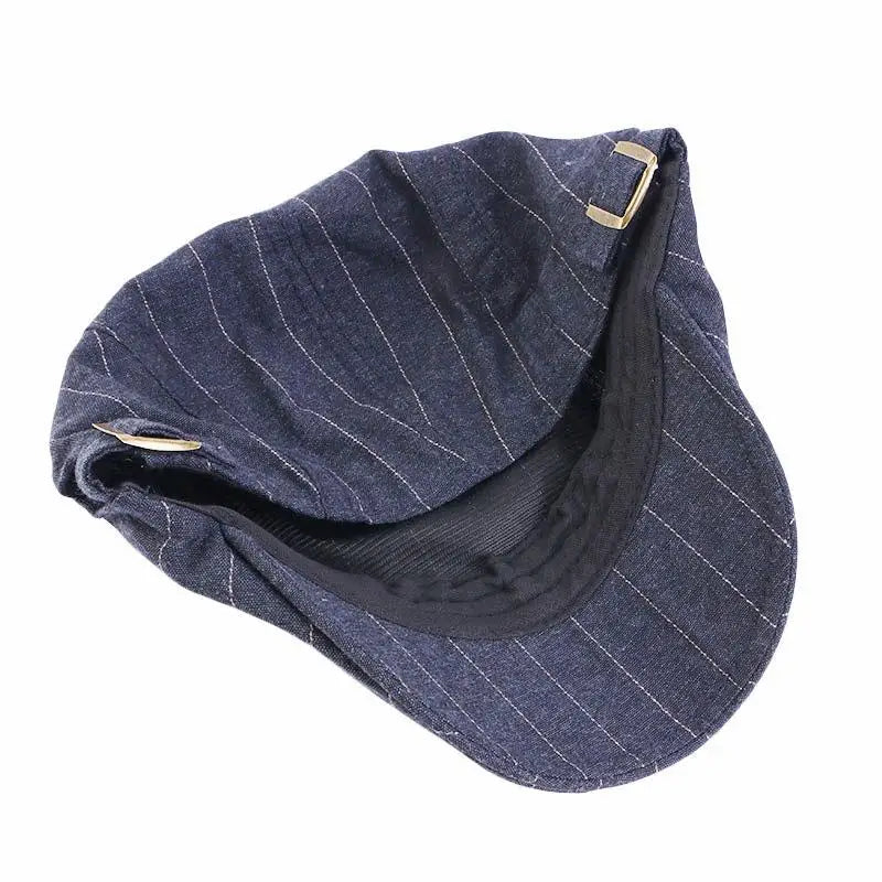 Spring/Summer Breathable Lightweight Double Button Adjustable Beret Peaked Cap Painter Hat