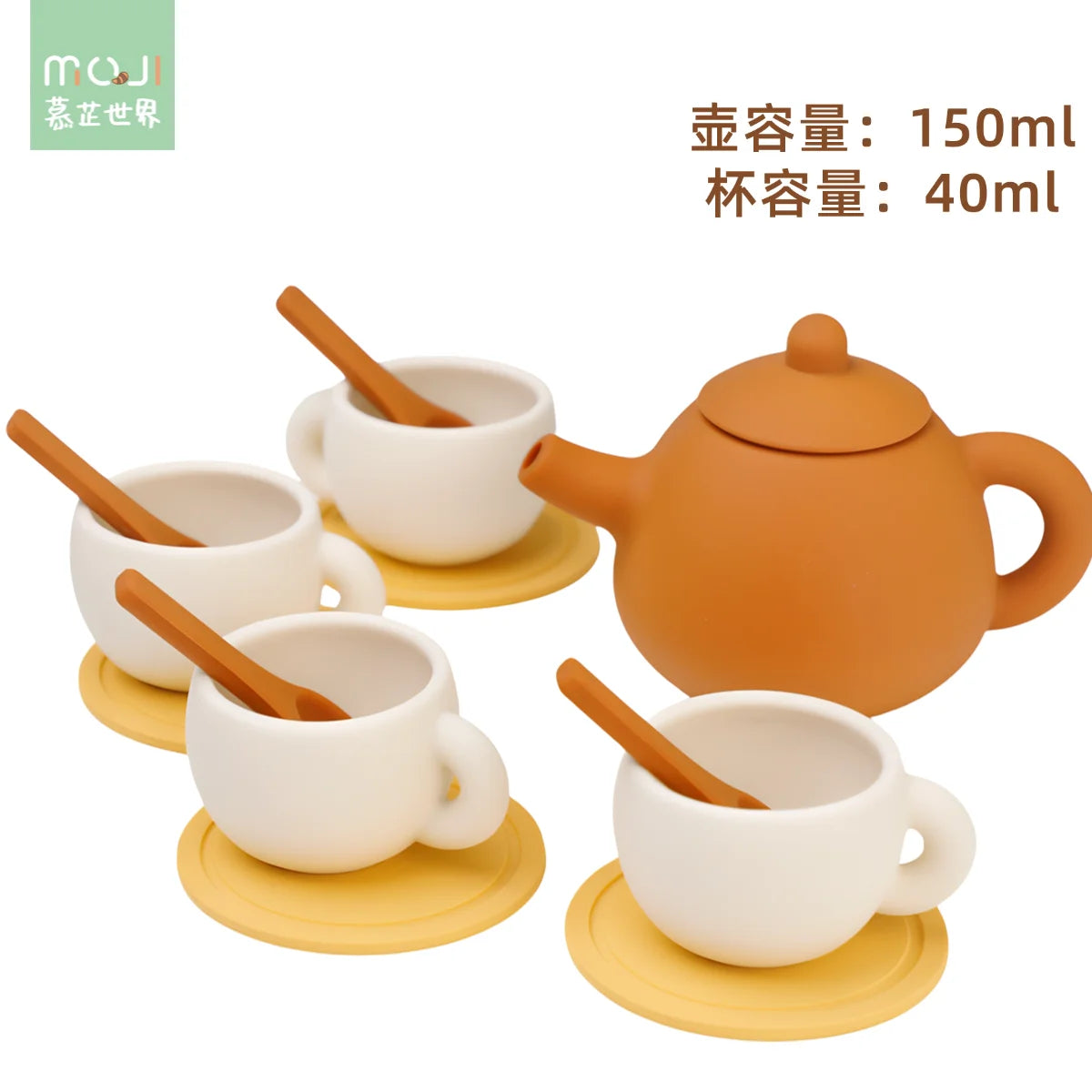 Silicone Tea Toys Pretend Play Kitchen Set for Kids | Safe & Fun