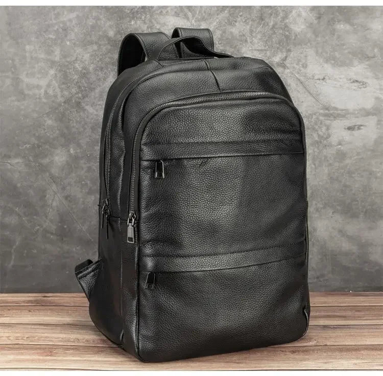 Men's Genuine Leather Business Backpack | Stylish & Functional