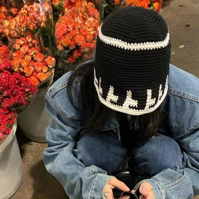 Women's Flower Crochet Bucket Hat | Handmade Spring Summer Style