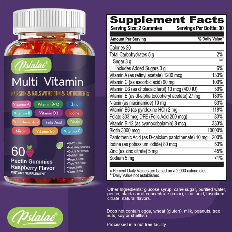 Multivitamin Gummies for Energy, Immune Support & Antioxidants
