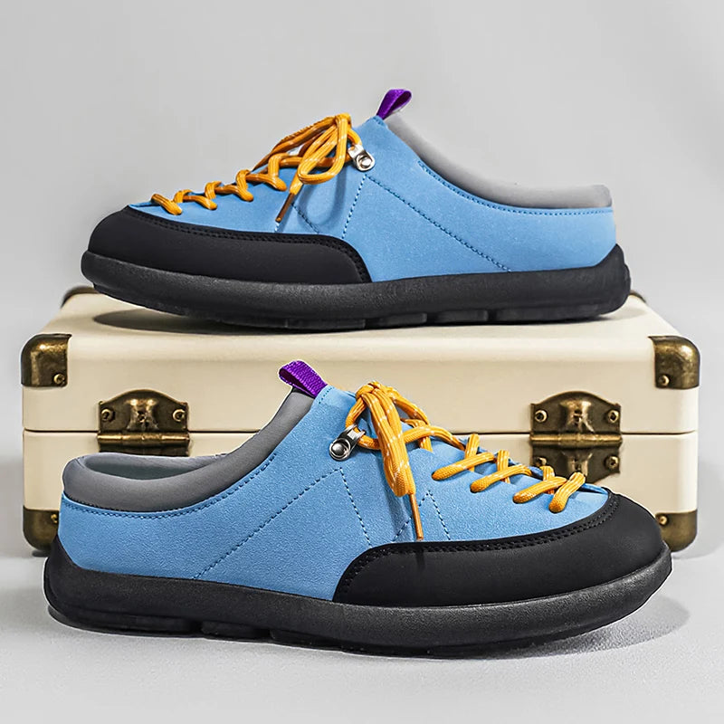 Men's Backless Slip-On Casual Sports Shoes | Comfortable & Stylish