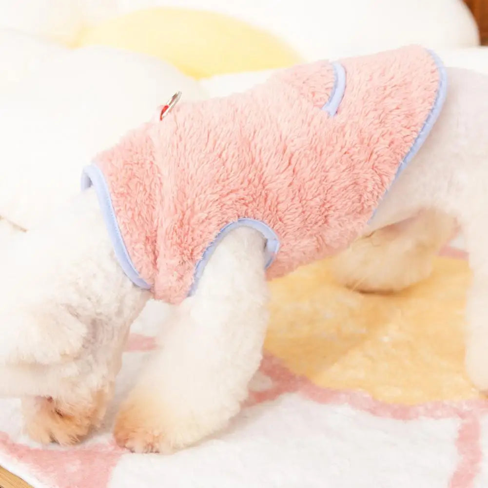 Reversible Plush Dog Pullover | Cozy Winter Pet Clothing