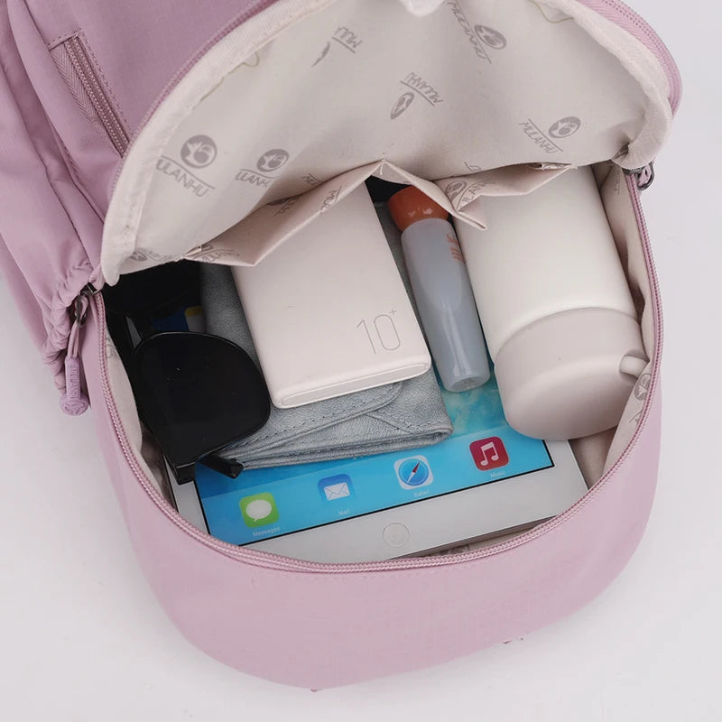 Durable Waterproof Nylon Backpack for Women | Travel & School
