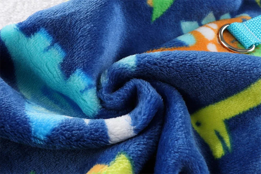 Soft Flannel Dog Pajamas | Cute Cartoon Animal PJs for Dogs