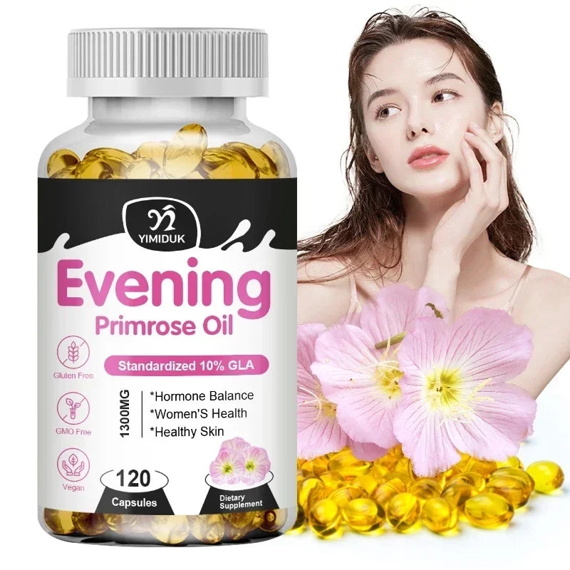 Evening Primrose Oil 1300mg | Balance Hormones & Enhance Skin Health