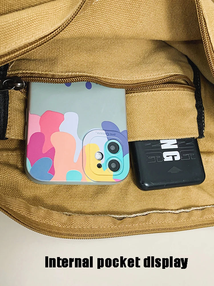 Versatile Canvas Messenger Bag | Large Capacity & Adjustable Design