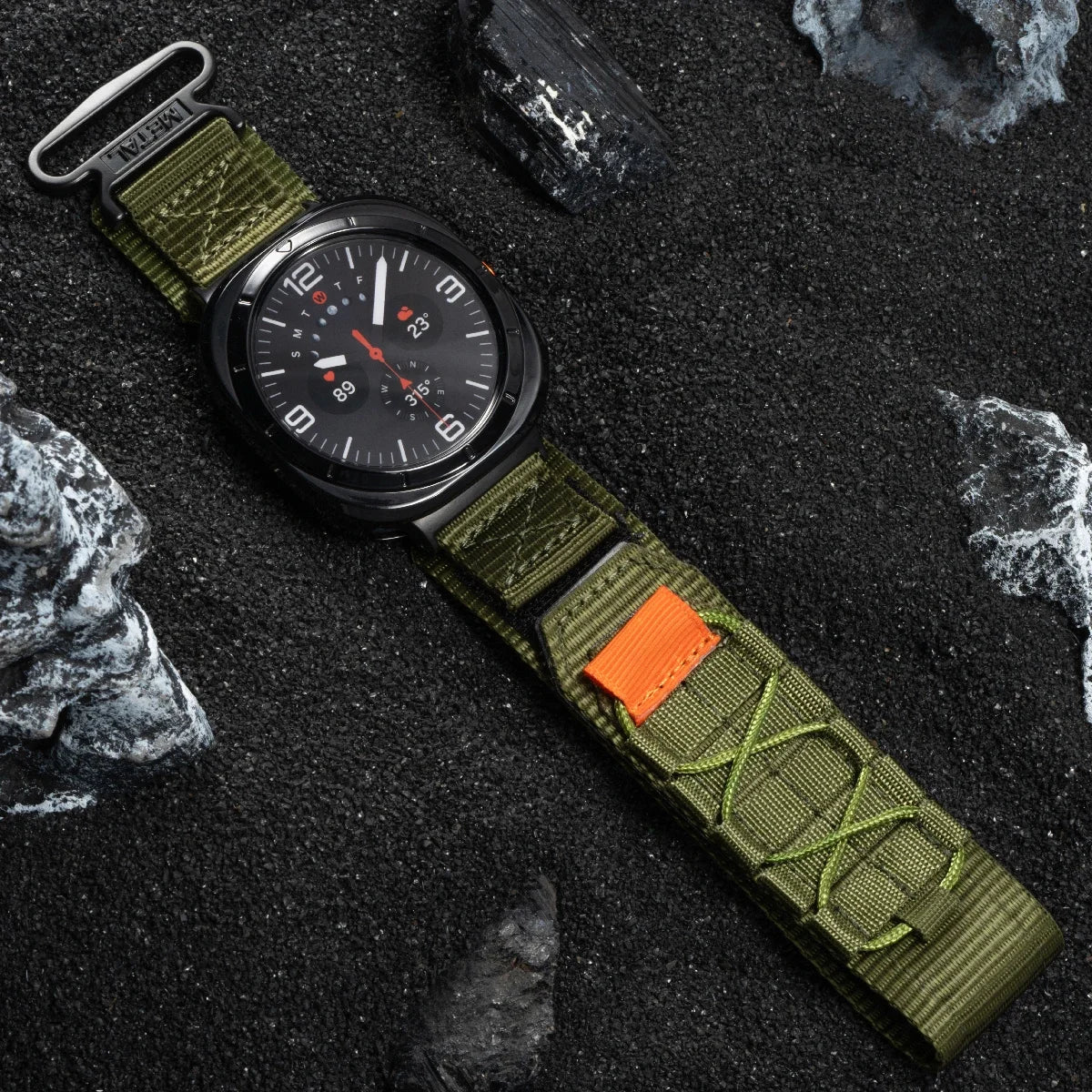 No Gaps Nylon Strap for Galaxy Watch 7 Ultra | Quick Fit Sports Band
