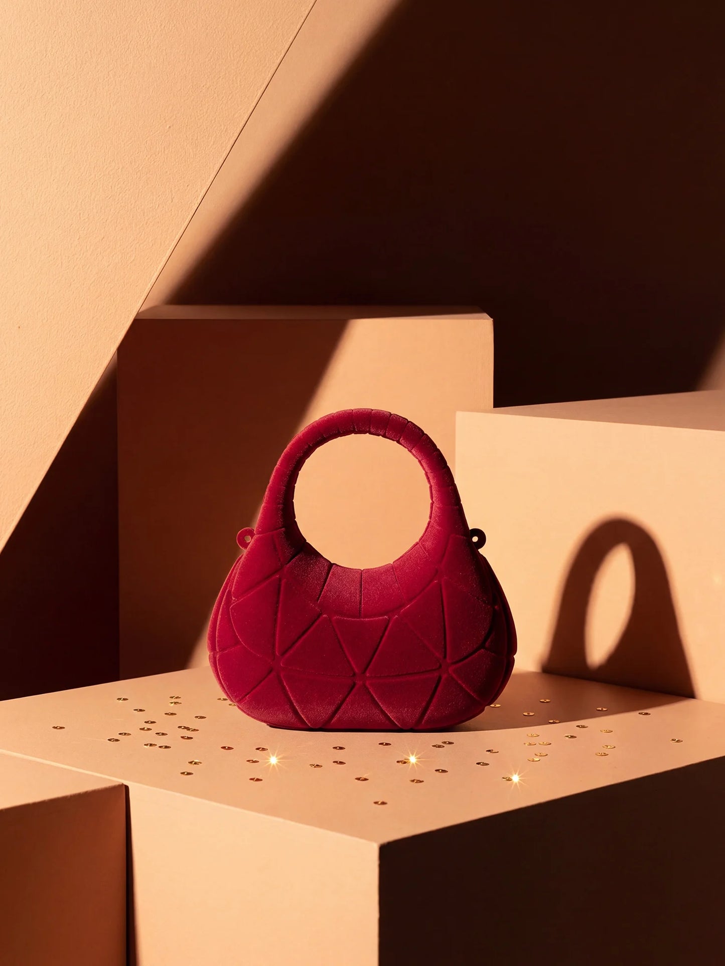 Mini Velvet Chain Evening Bag | Luxurious Crossbody Handbag