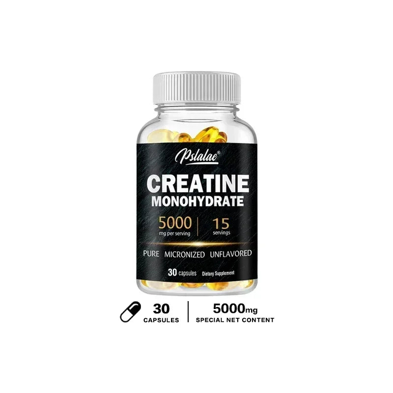 Creatine Monohydrate Capsules | Boost Performance & Muscle Growth