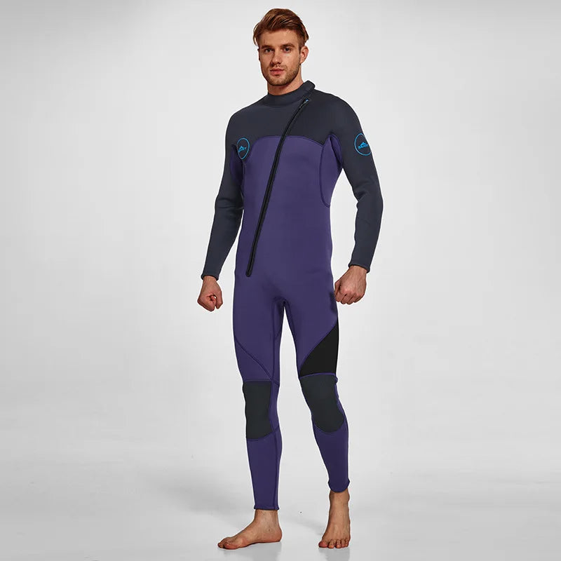 3mm Neoprene Full Sleeve Wetsuit for Men | Perfect for Water Sports