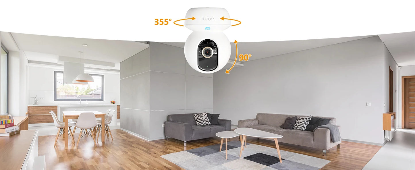 Indoor IP Camera with 360° Pan & Tilt | Smart Home Security