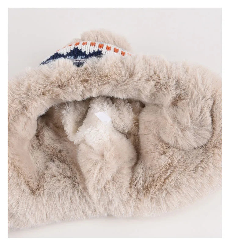 Women's Plush Fleece Lined Bomber Hat | Cozy Winter Earflap Cap