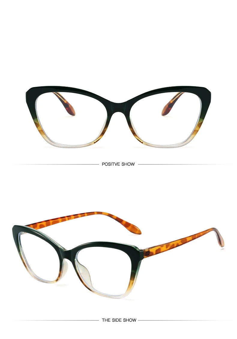 Trendy Cat Eye Blue Light Blocking Eyeglasses for Women