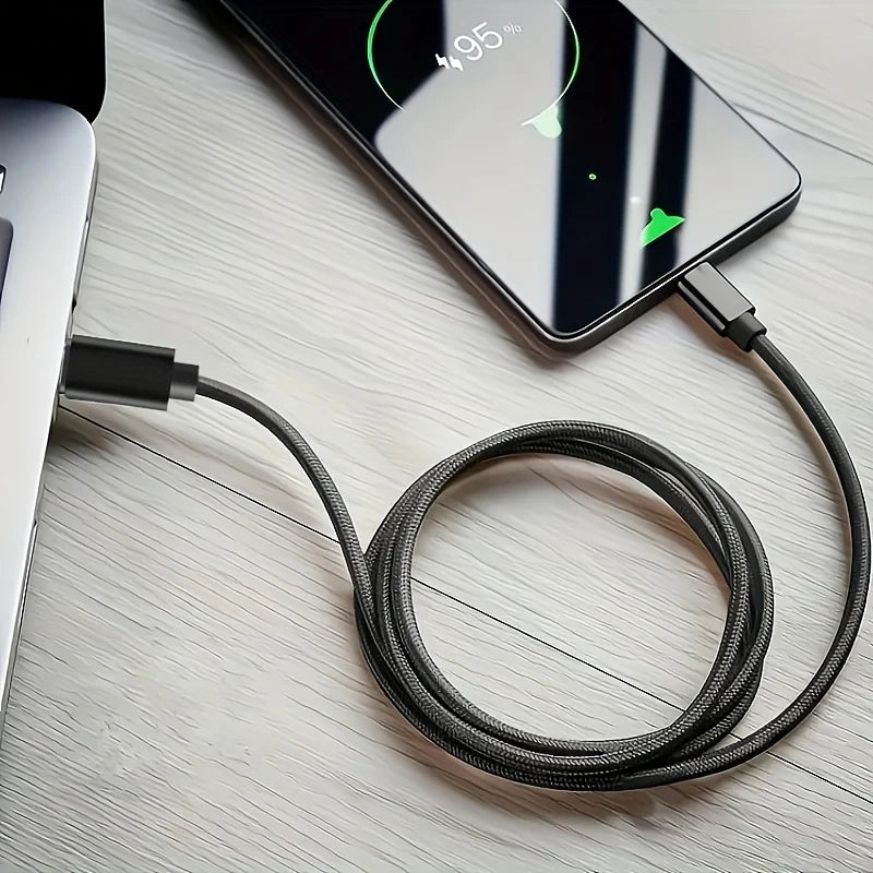 60W Quick Type C to Type C Fast Charging Data Cable