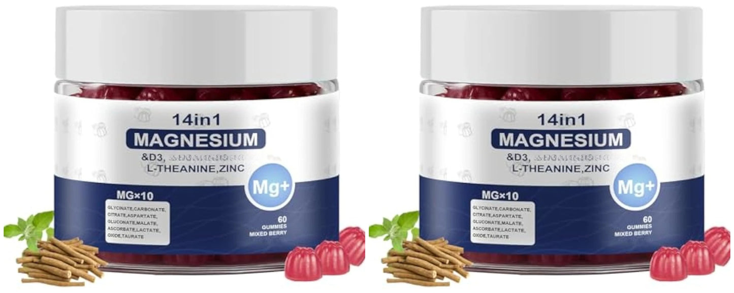 14-in-1 Magnesium Complex Gummies for Relaxation & Energy