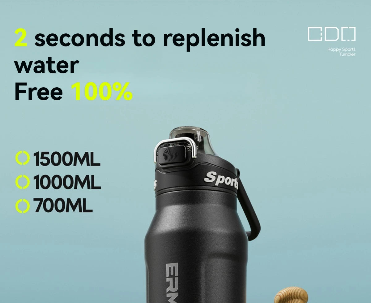 Insulated Stainless Steel Water Bottle | Perfect for Cycling & Sports