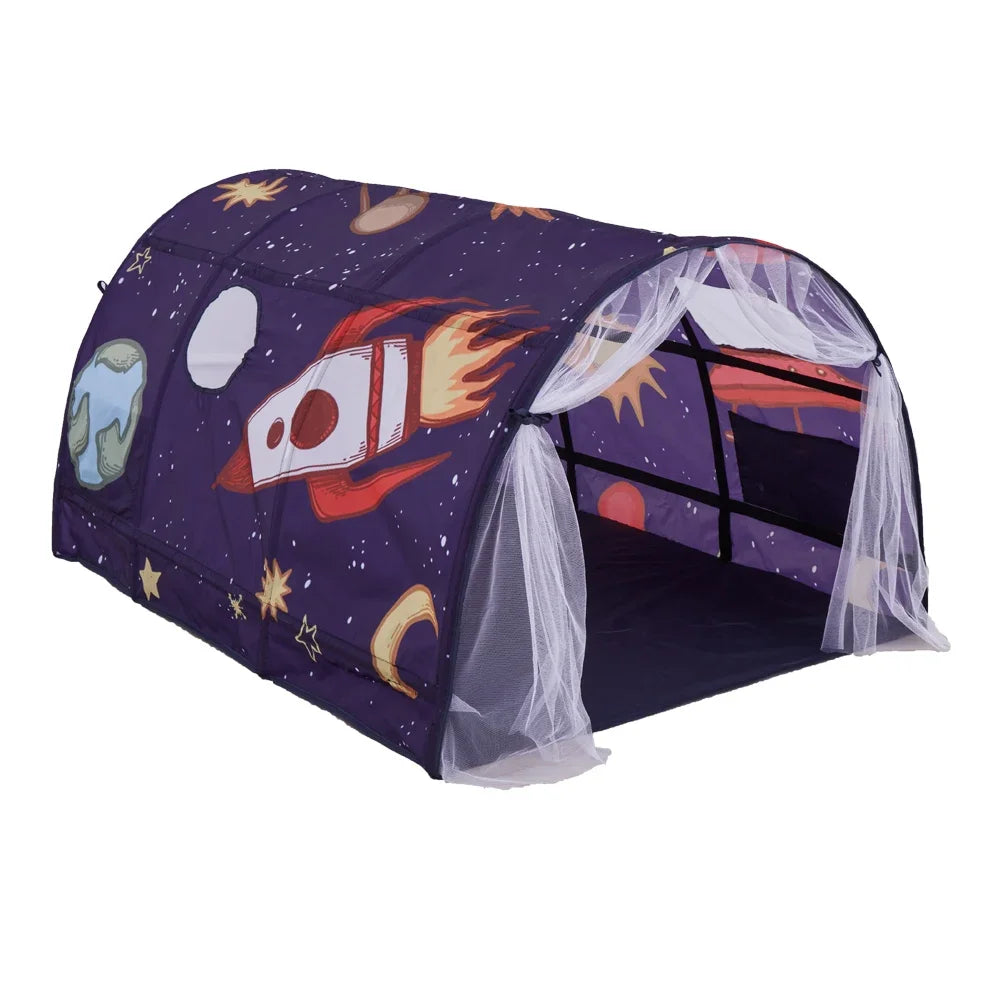 Portable Children's Star Rocket Bed Tent | Fun Mosquito Canopy