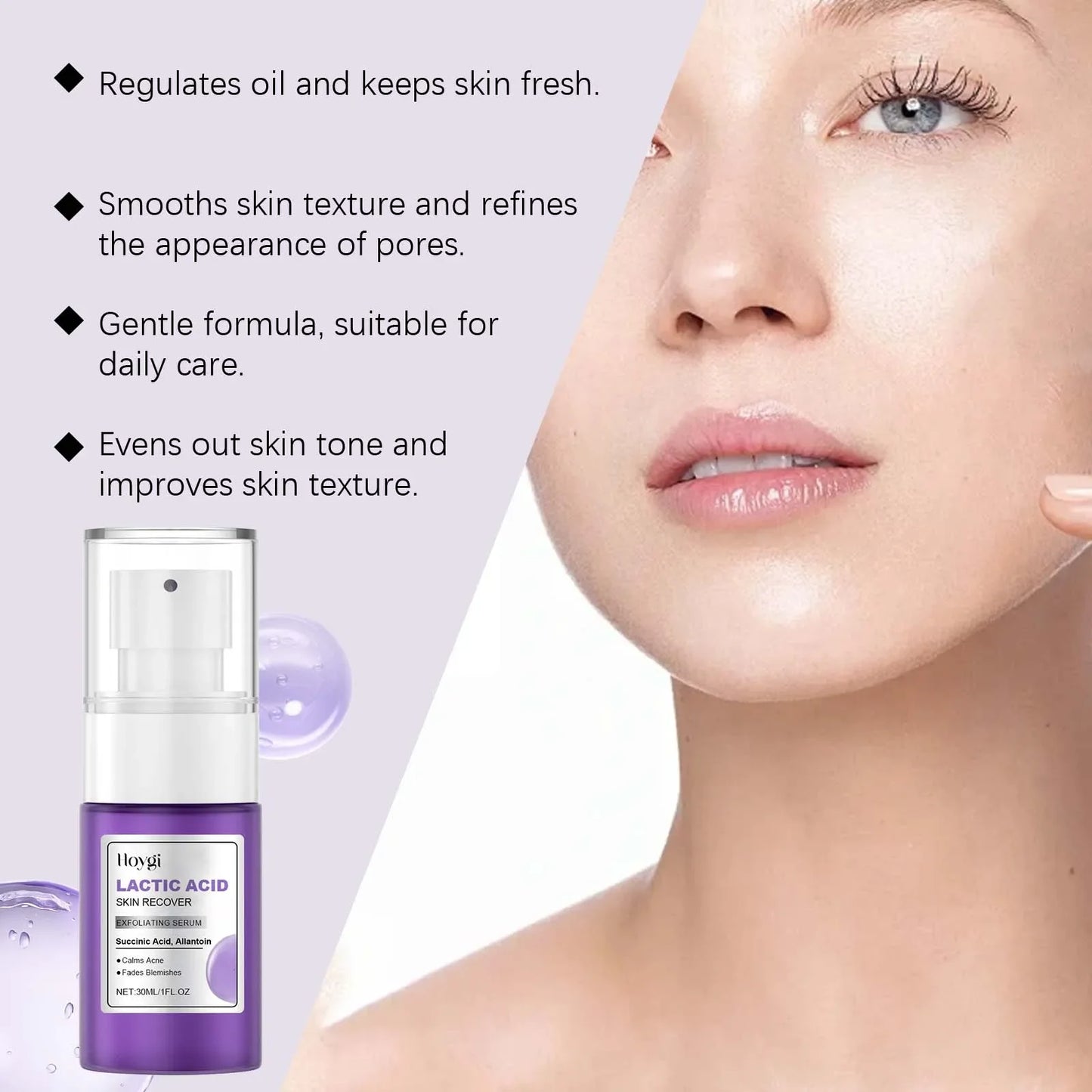Exfoliating Serum for Clear Skin | Brighten, Reduce Acne & Hydrate