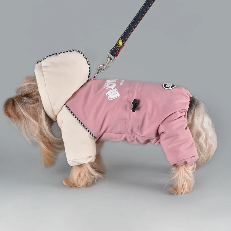 Winter Dog Hoodie Overall | Cozy Snowsuit for Small & Medium Breeds