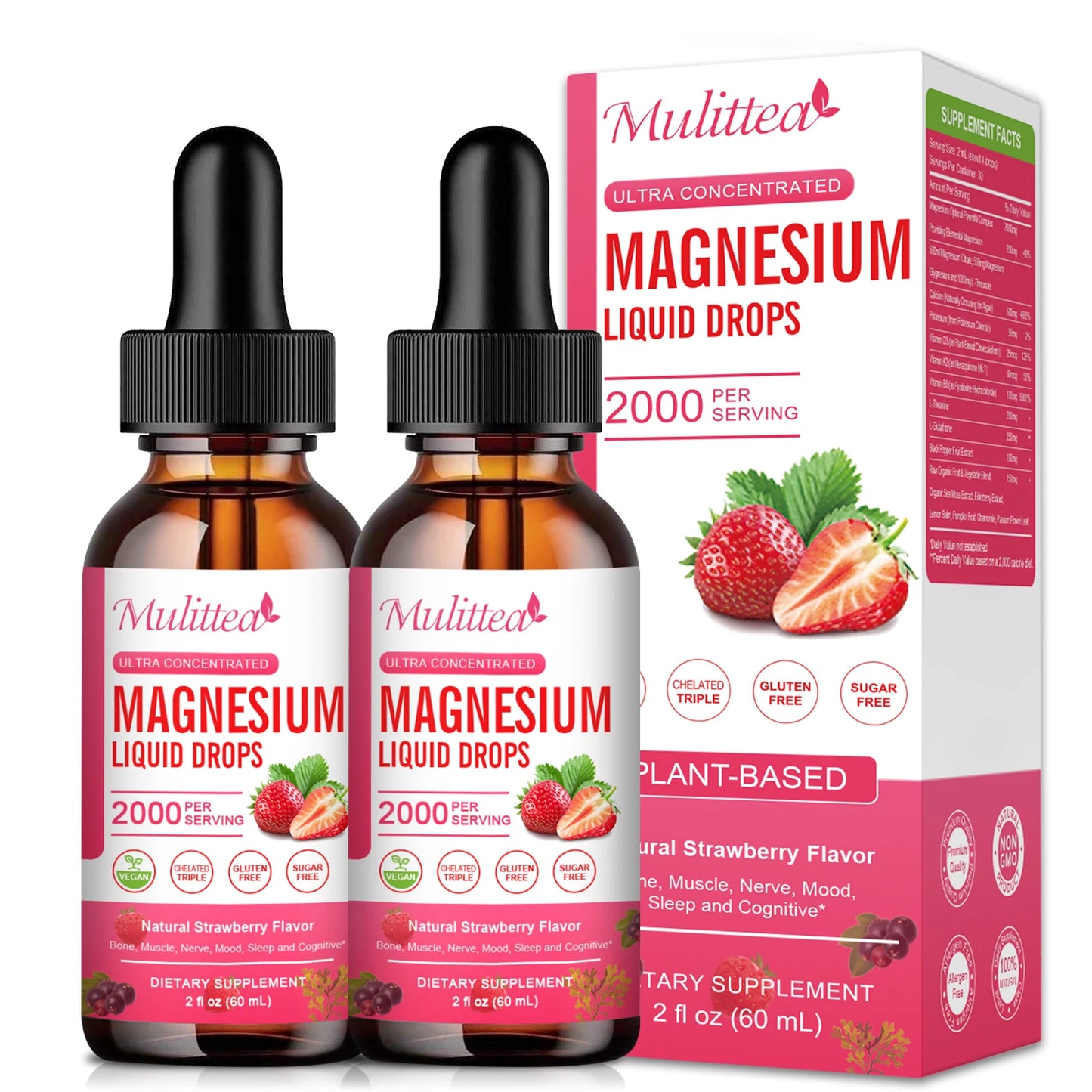 High Potency Liquid Magnesium Glycinate for Relaxation and Sleep