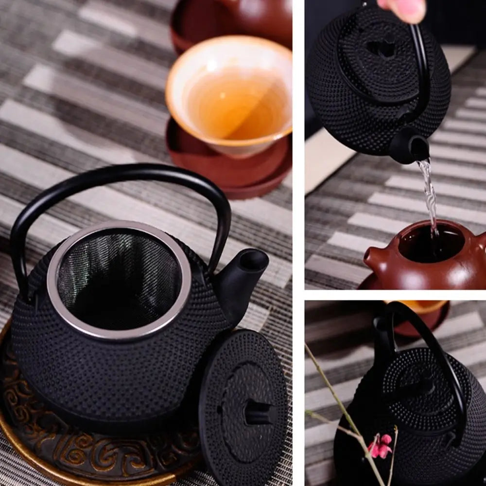Antique Style Cast Iron Tea Kettle | Fast Heating Design